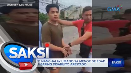 Lalaking nanghalay umano sa menor de edad na may hearing disability, arestado | Saksi