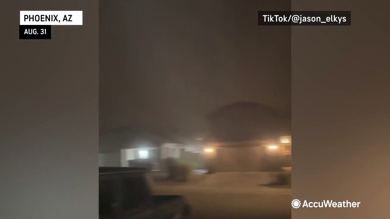 "That's not rain, that's dust"