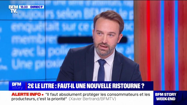 Xavier Bertrand propose une ristourne à la pompe: Quand on est à 3000 milliards de dettes, il faut faire des choix difficiles lui répond Loïc Signor, porte-parole de Renaissance