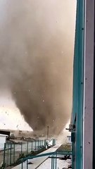 Unbelievable: Massive Tornado Strikes Beach, Leaving Spectators in Awe! #extremeweather