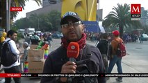 Maestros del SNTE protestan en Paseo de la Reforma, exigen un aumento salarial