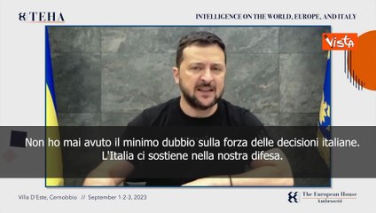 Zelensky: Mai avuto dubbi su sostegno italiano all'Ucraina