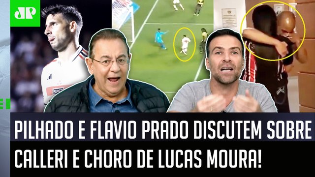 TRETA! É RIDÍCULO VOCÊ FALAR ISSO! Pilhado e Flavio DISCUTEM sobre Calleri e CHORO de Lucas Moura!