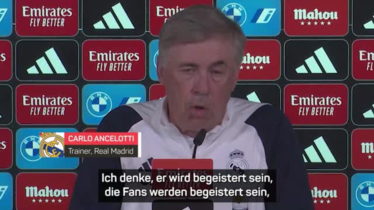 Ancelotti freut sich auf Bellinghams Heim-Debüt