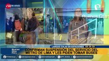 Caos en Metro de Lima: reportan largas colas y reclamos tras suspensión de servicio en SJL