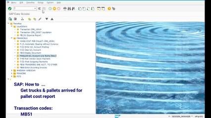 FI Get trucks & pallets arrived for pallet cost report