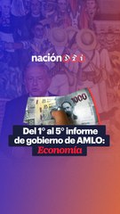 Del 1° al 5° informe de gobierno de AMLO- Economía