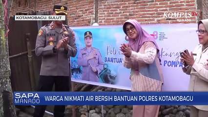 Sejumlah Warga Terima Bantuan Sumur Bor Dari Polres Kotamobagu