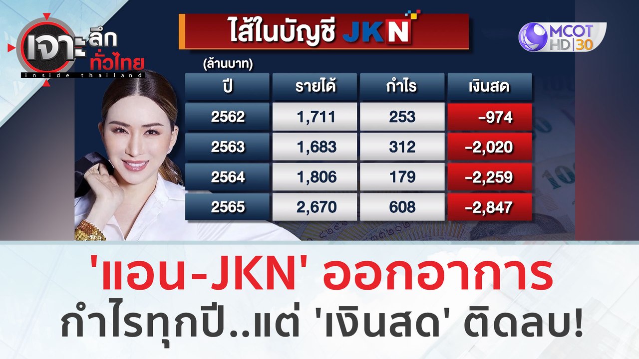 'แอน - JKN' ออกอาการ! กำไรทุกปี..แต่ 'เงินสด' ต...