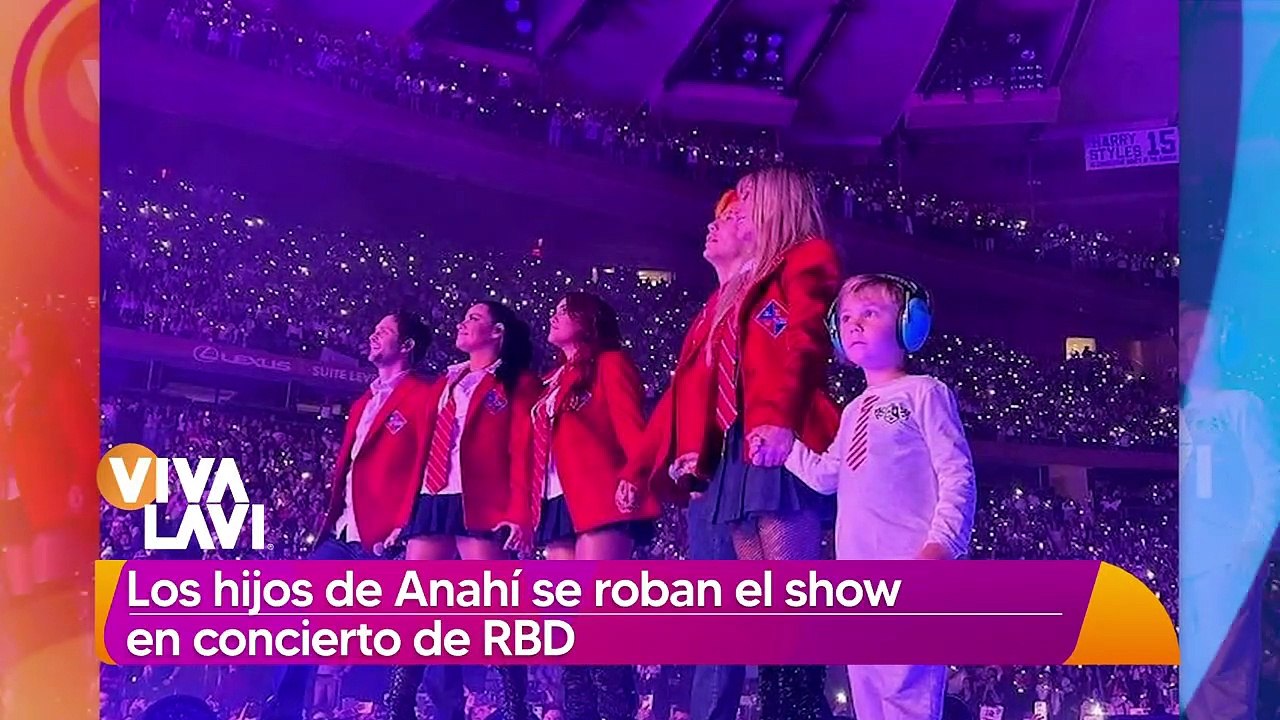 Los hijos de Anahí se roban el show en concierto de RBD