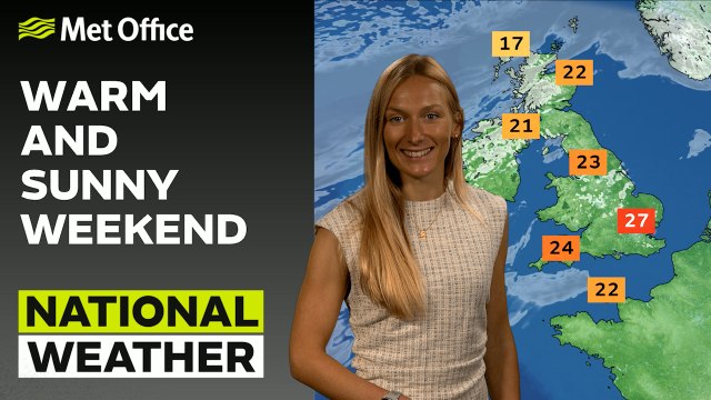 Met Office Evening Weather Forecast 01/09/2023 – Some sunshine with cloudy mornings