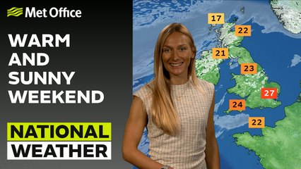 Met Office Evening Weather Forecast 01/09/2023 – Some sunshine with cloudy mornings