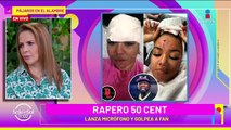 50 Cent GOLPEA a una fan al lanzarle su micrófono