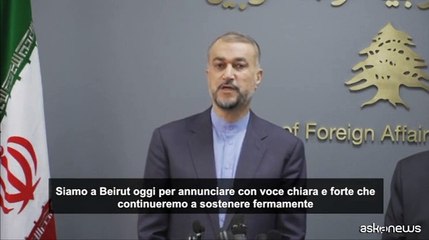 Iran: continueremo a sostenere popolo, governo e resistenza Libano
