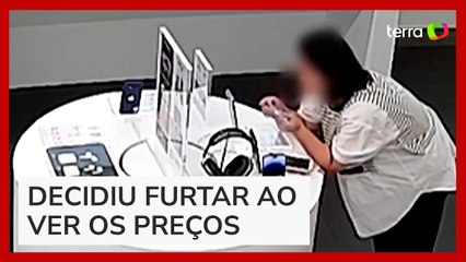 Mulher rói cabo de segurança em loja para furtar iPhone