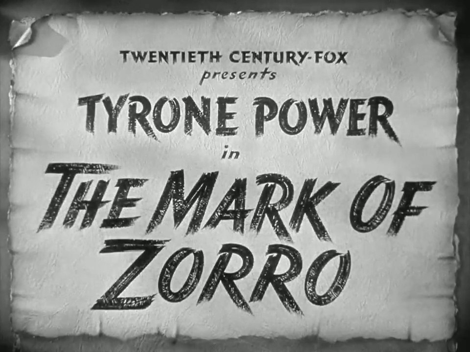IL SEGNO DI ZORRO (The Mark of Zorro, 1940) - Clip: La zeta di Zorro