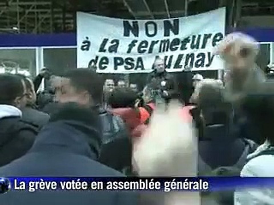 Tension à l'usine PSA d'Aulnay à la veille de nouvelles négociations dans l'automobile