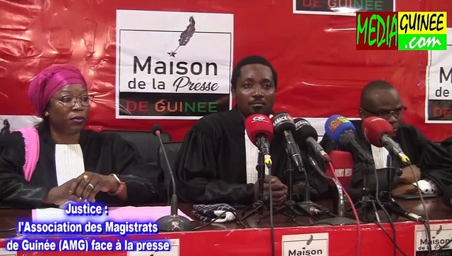 Justice : l’Association des Magistrats de Guinée (AMG) face à la presse