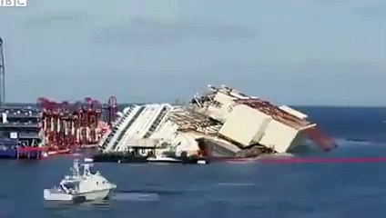 Le redressement du Costa Concordia en accéléré