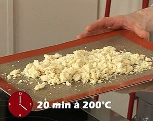 Tartare de boeuf au basilic et crumble au parmesan Parmigiano Reggiano