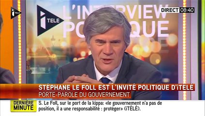 Le conseil de Stéphane Le Foll à Manuel Valls, invité à On n'est pas couché