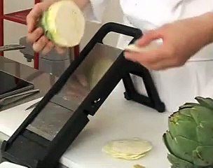 Chips d'artichaut et saumon fumé