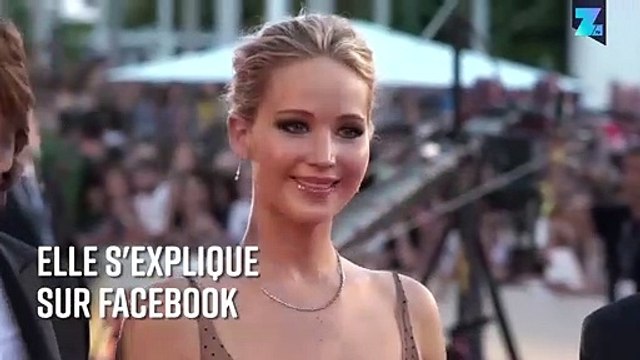 Jennifer Lawrence se maquille la moitié du visage