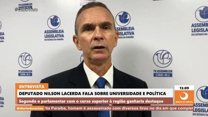 Nilson Lacerda fala sobre universidade no Vale do Piancó e apoio na eleição de 2024 em Conceição