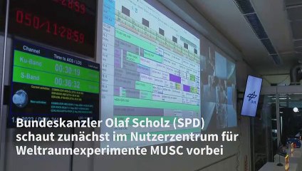Scholz: Wir sind bei der Raumfahrt an der Spitze dabei