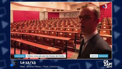 Les vidéos amateur de l'évacuation de la fac de Tolbiac
