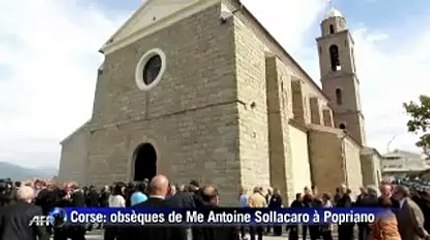Corse: un millier de personnes aux obsèques d'Antoine Sollacaro