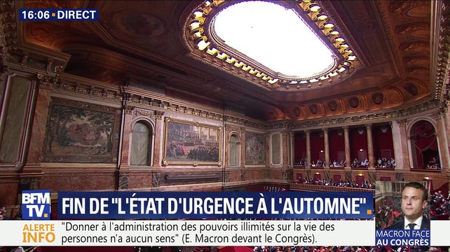 La blague d'Emmanuel Macron devant le Congrès à Versailles