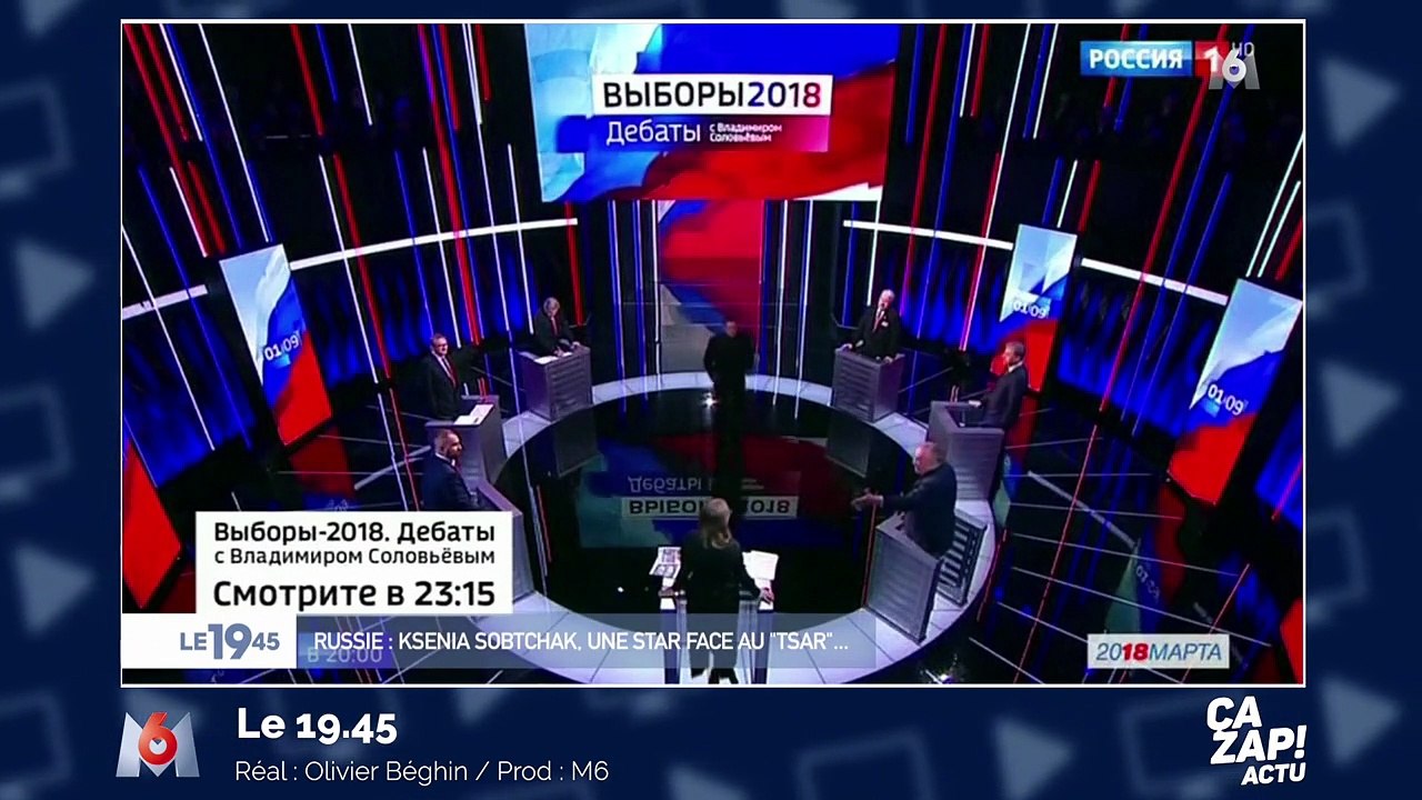 Insultes, menaces, jet d'eau... Débordements en direct lors des débats pour la présidentielle russe