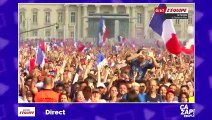 La France championne du monde : la foule en liesse sur les Champs-Elysées