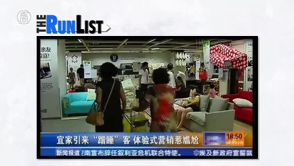 Ikea en Chine : les chinois y vont pour dormir !