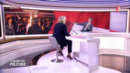 Marine Le Pen s'énerve face à David Pujadas