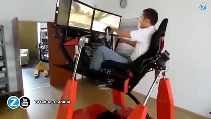 Moi aussi je veux ma chaise mobile triple écran !