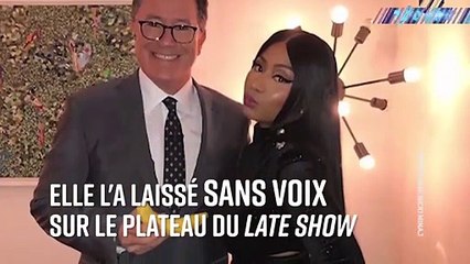 Nicki Minaj chauffe Stephen Colbert