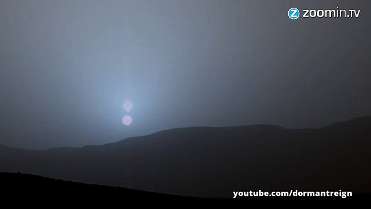 Spectaculaire, un coucher de soleil... bleu, sur Mars !