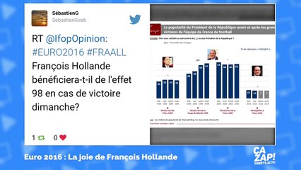 Revue de tweets : la joie de François Hollande après la victoire des Bleus
