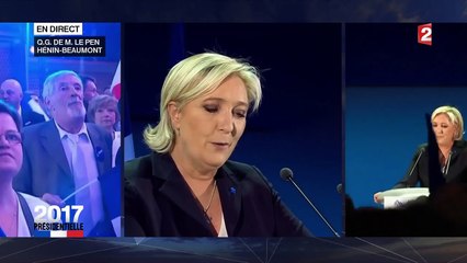 "Oui, je suis la candidate du peuple" : Marine Le Pen prononce son discours de victoire