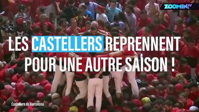 C'est la saison des pyramides humaines en Espagne