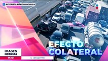 Autopista México-Pachuca amaneció con bloqueos