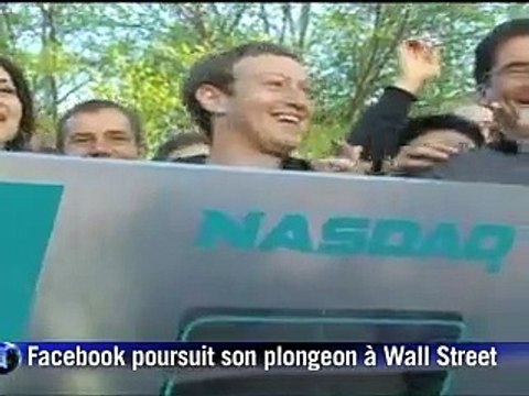 Facebook: le titre poursuit sa glissade, pluie de critiques sur l'entrée en Bourse ratée