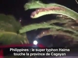 Le super typhon Haima fait au moins huit morts aux Philippines