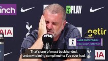 Postecoglou claps back at reporter after 'backhanded compliment'