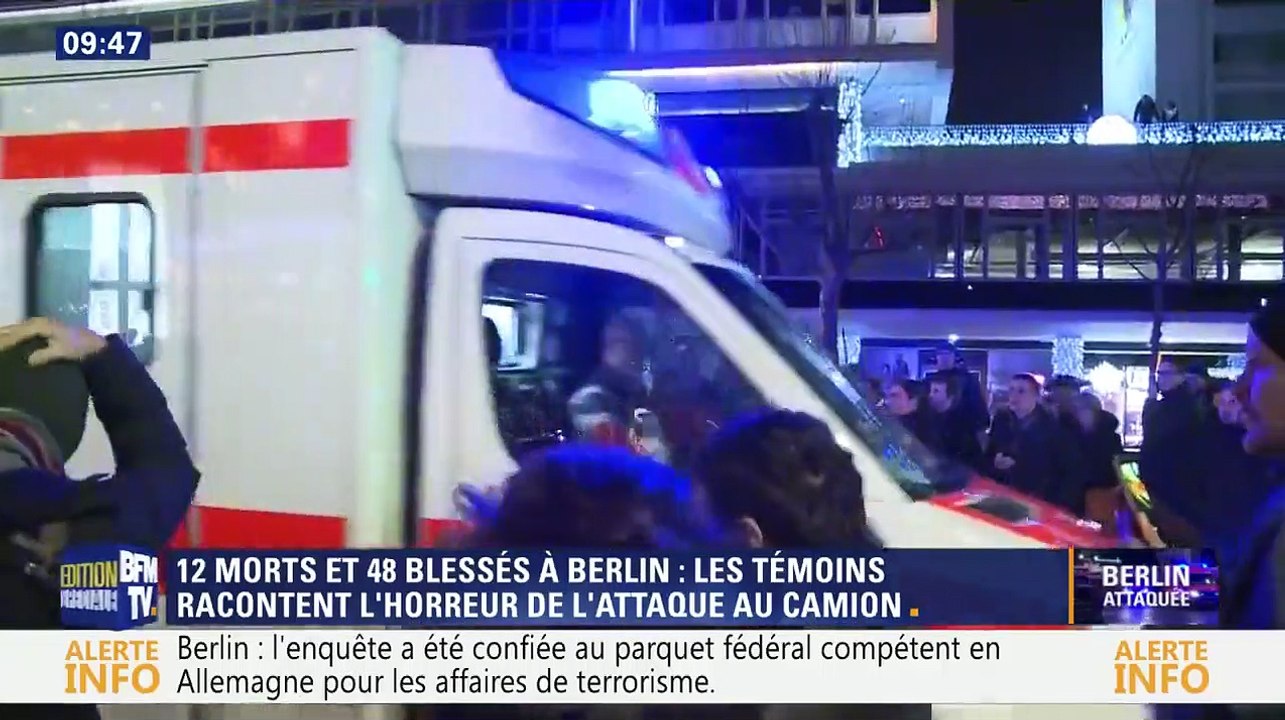 Camion fou à Berlin : les témoignages des rescapés