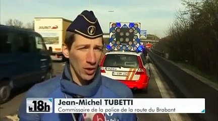 Bruxelles : impressionnant accident de camion