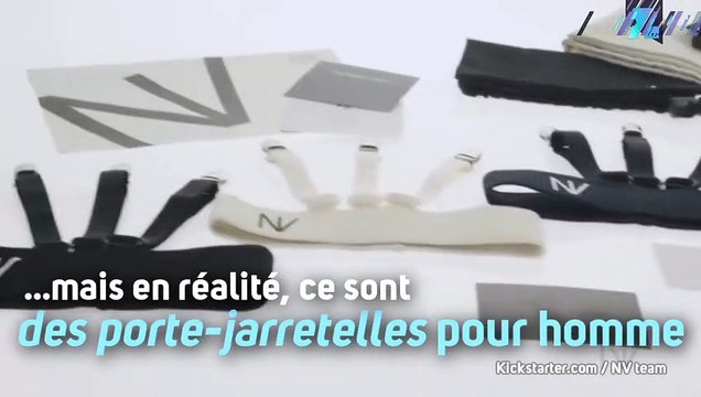 Voici le porte-jarretelles... pour homme