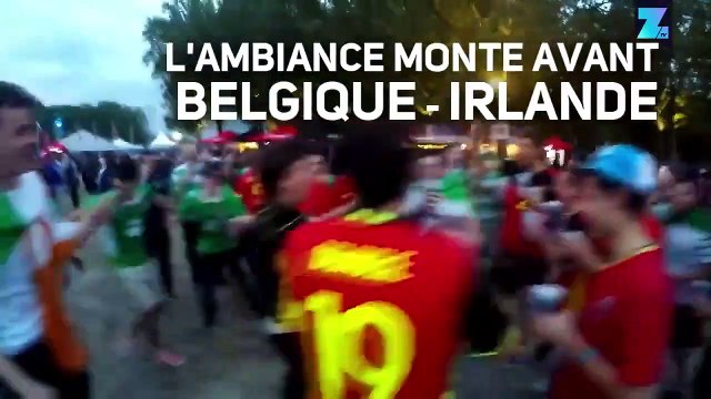 Les supporters belges et irlandais sont déjà bouillants